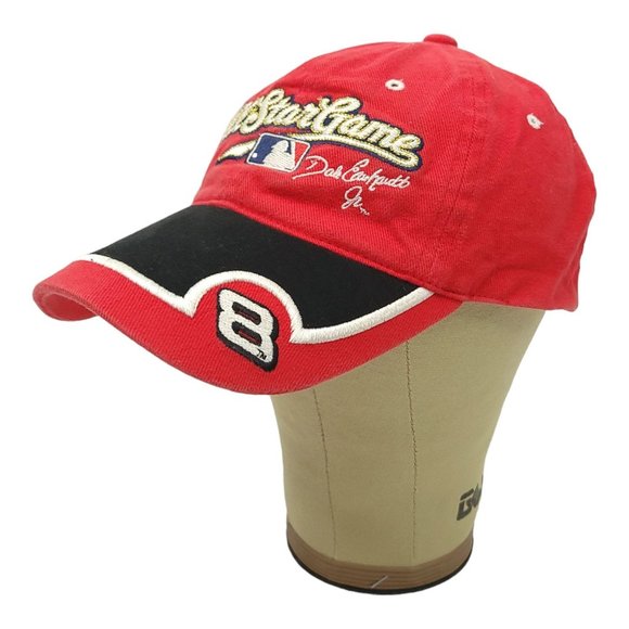 All Star Game MLB Dale Earnhardt Jr #8 Strapback Cap NASCAR Hat Chase Authentics - Picture 2 of 12